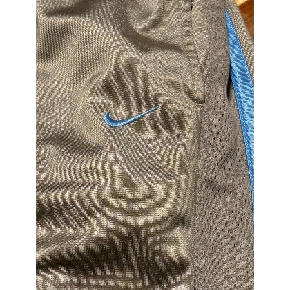 VTG Nike Basketball Pants Mens XL Gray Blue Stripe Gray Tag Y2K Zipper Ankle - Picture 7 of 7